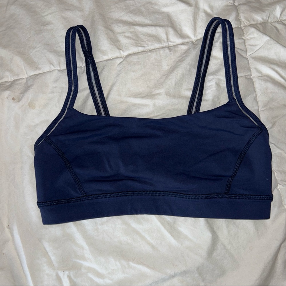 Navy blue lululemon athletica sports bra